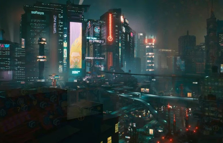 نقشه‌ جهان بازی Cyberpunk 2077 لو رفت