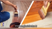 تغییرات عیدانه دکوراسیون با رنگ کاری چوب