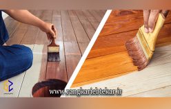 تغییرات عیدانه دکوراسیون با رنگ کاری چوب