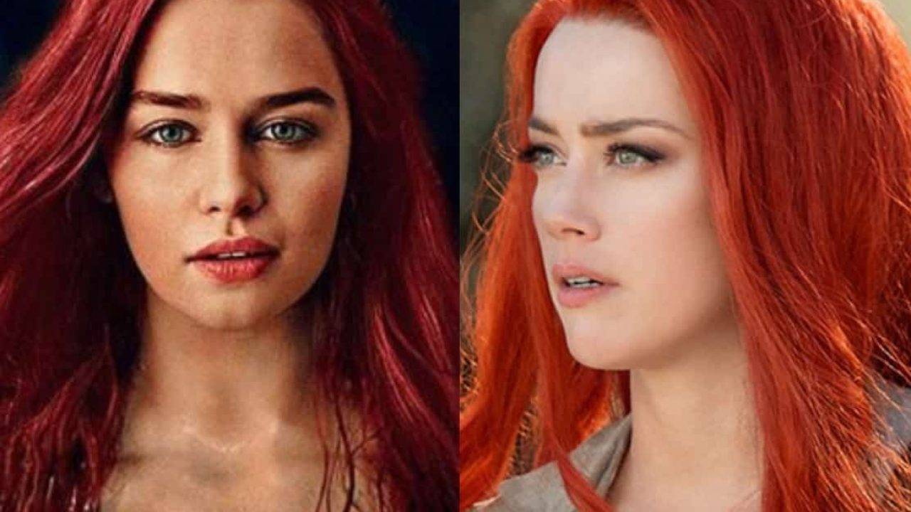 شایعه: جایگزینی امیلیا کلارک با امبر هرد در فیلم Aquaman 2