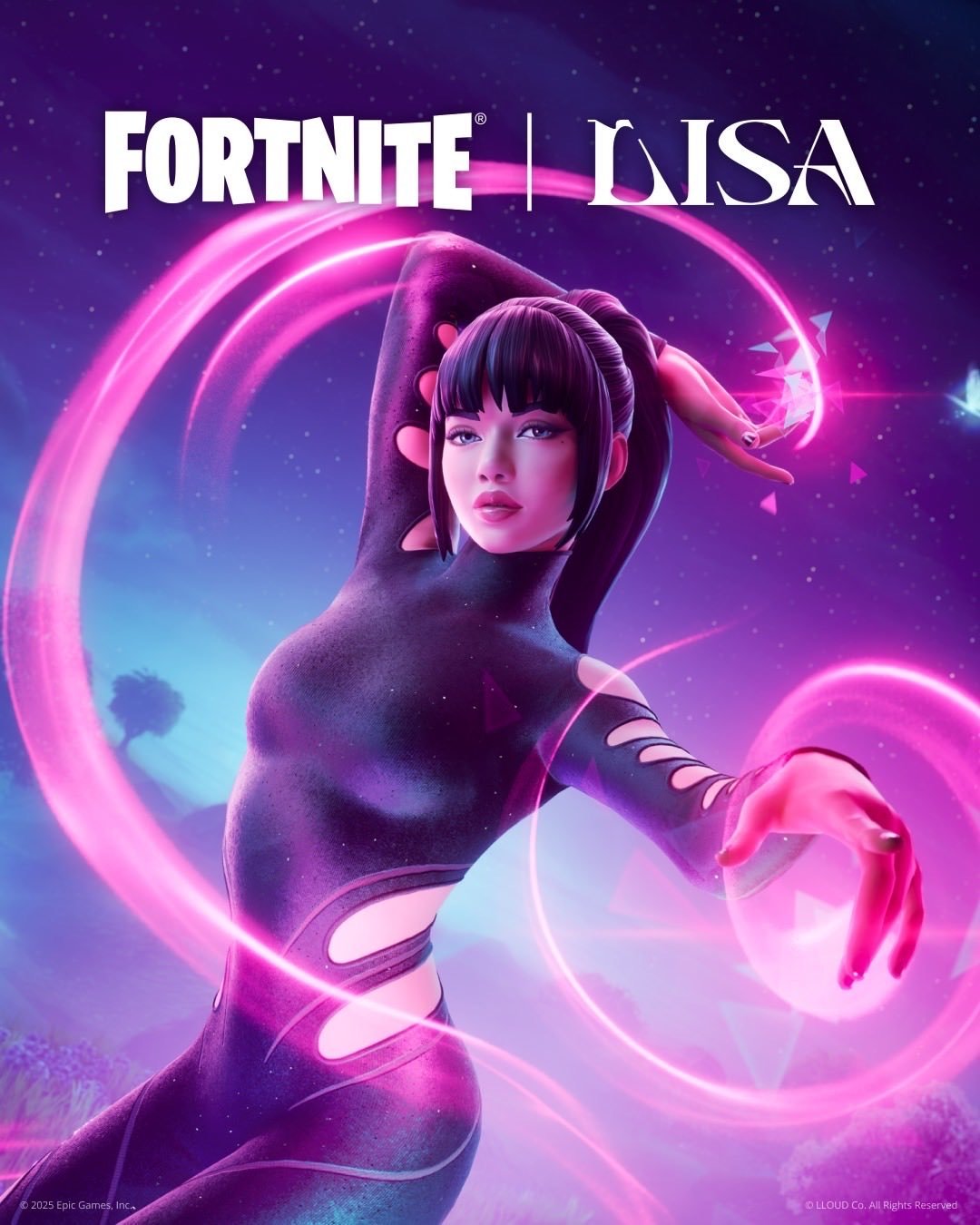 لیسا بلک پینک فورتنایت 