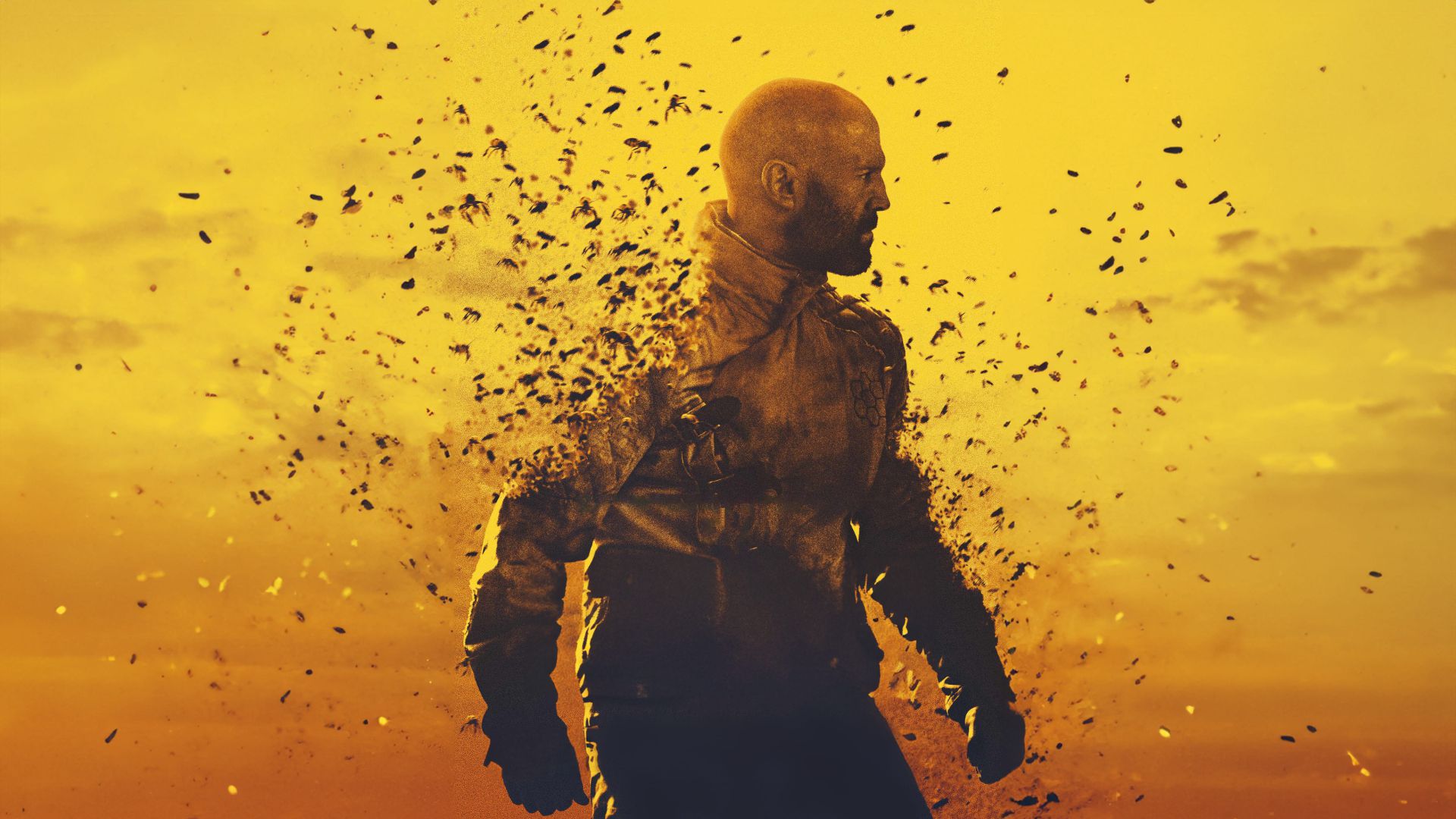 تصویر جدید جیسون استاتهام در پشت صحنه فیلم The Beekeeper 2