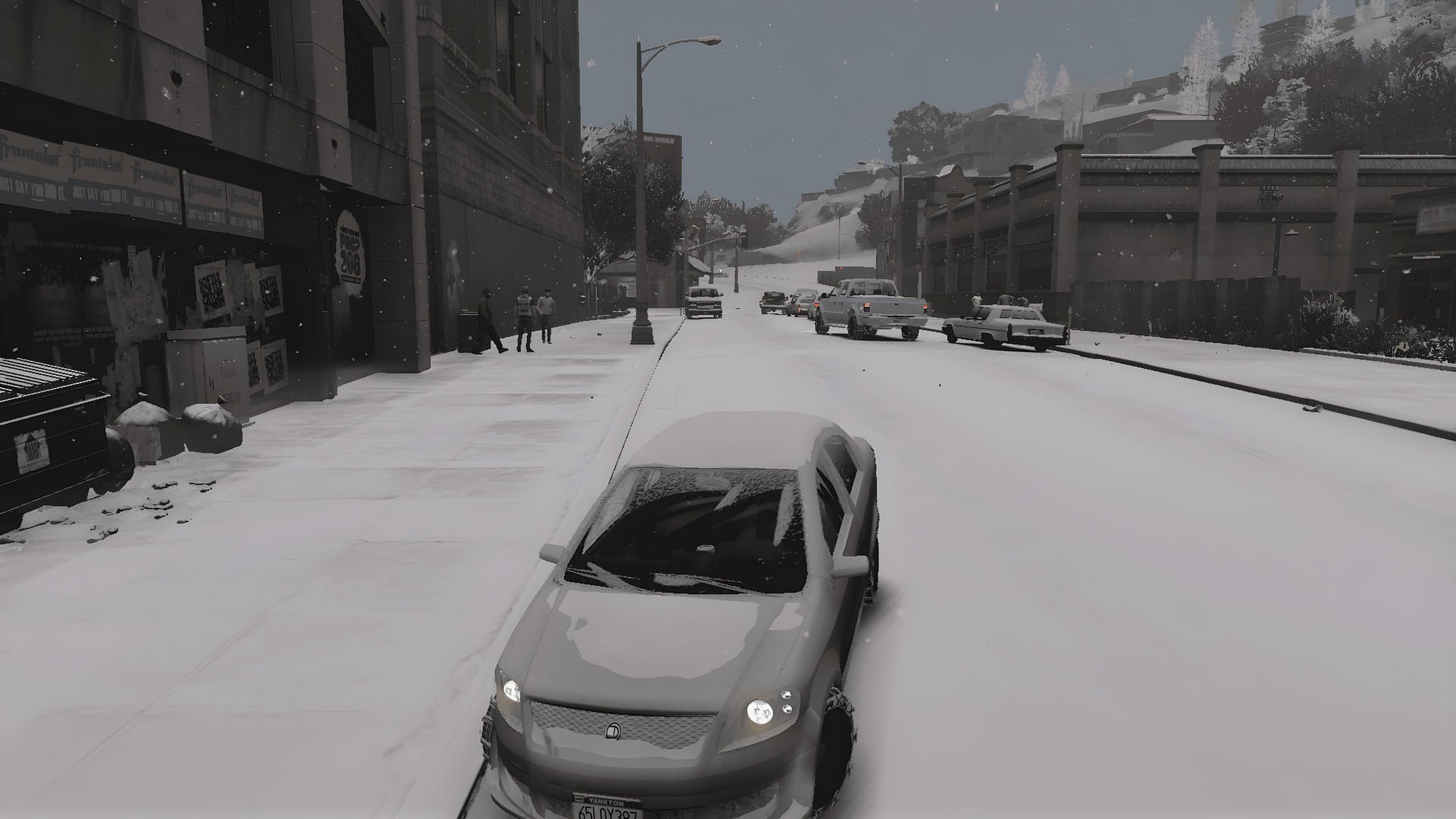 ماد WinterV Beta با شبیه سازی برف در دنیای GTA V منتشر شد